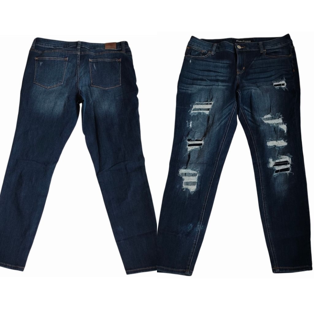 Celana Denim Jeans Jumbo Bigsize Wanita Maurices