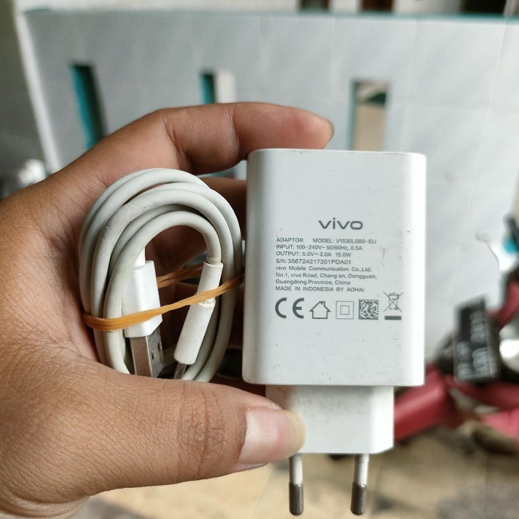 Charger Vivo 15W bekas y17s dll original copotan bawaan dr hape