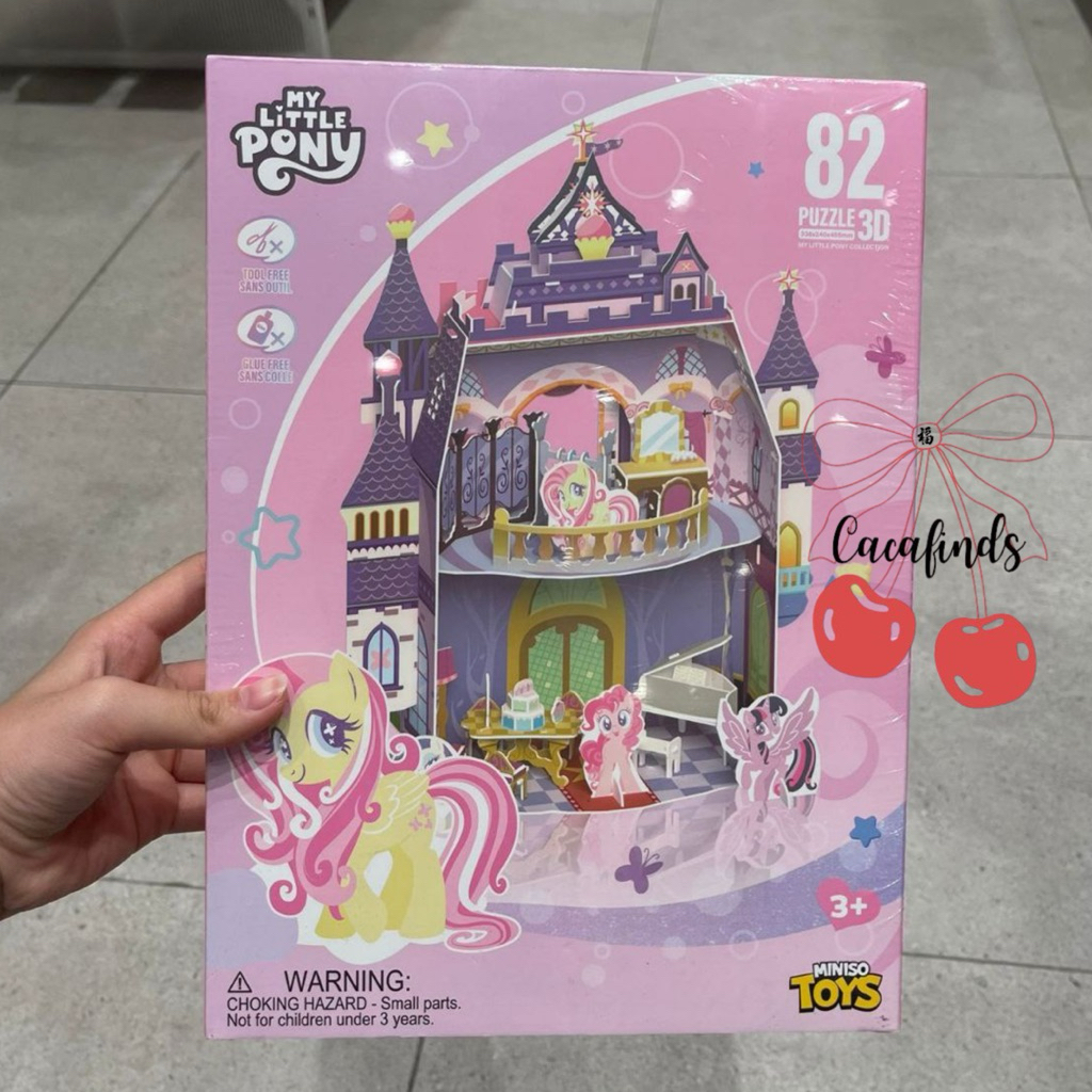 MINISO x My Little Pony‼️Puzzle 3D Decoration Set My Little Pony Castle Collection (82 pcs)