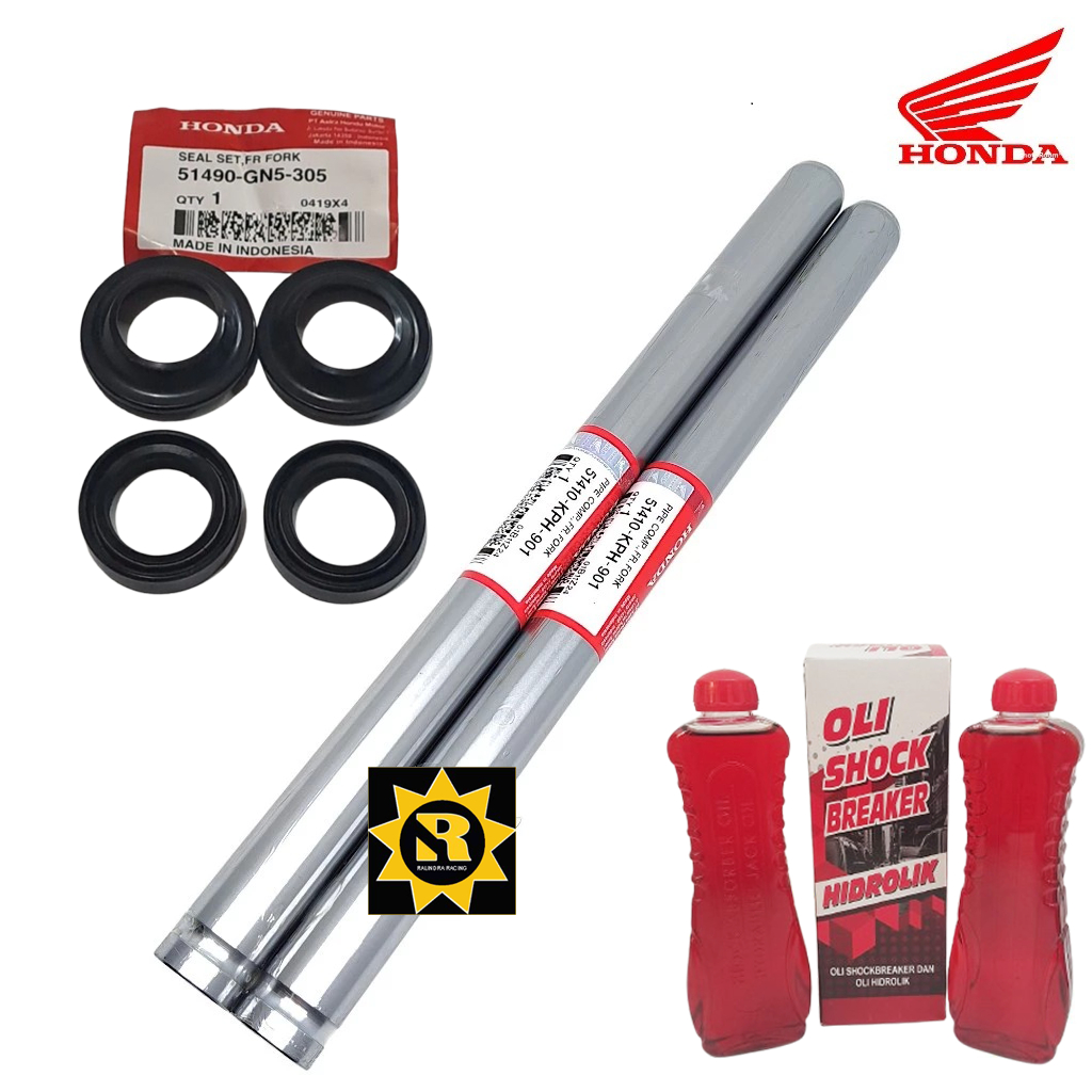 Paket Pipa As Shock Depan Karisma (Pipa Shock+Oli+Seal)