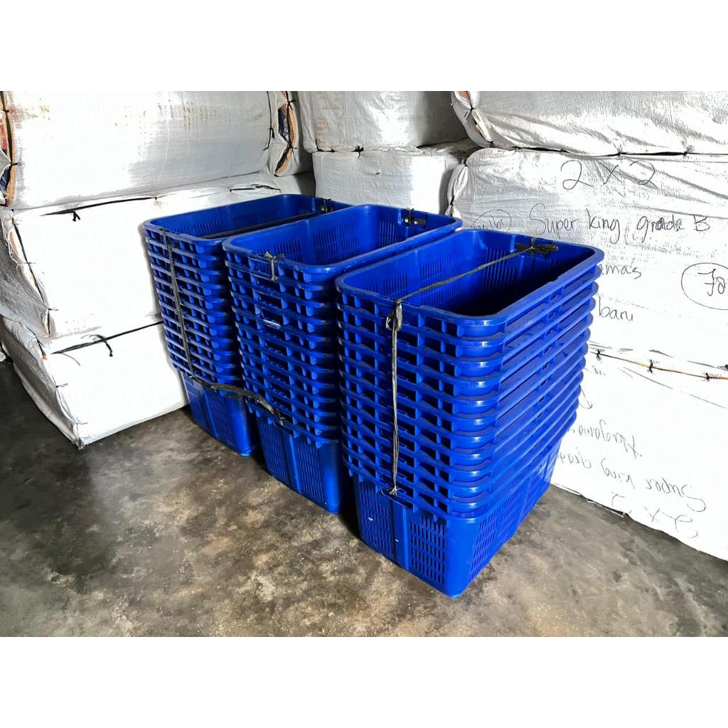 KERANJANG INDUSTRI KRAT PLASTIK TEBAL/KERANJANG PLASTIK BESAR