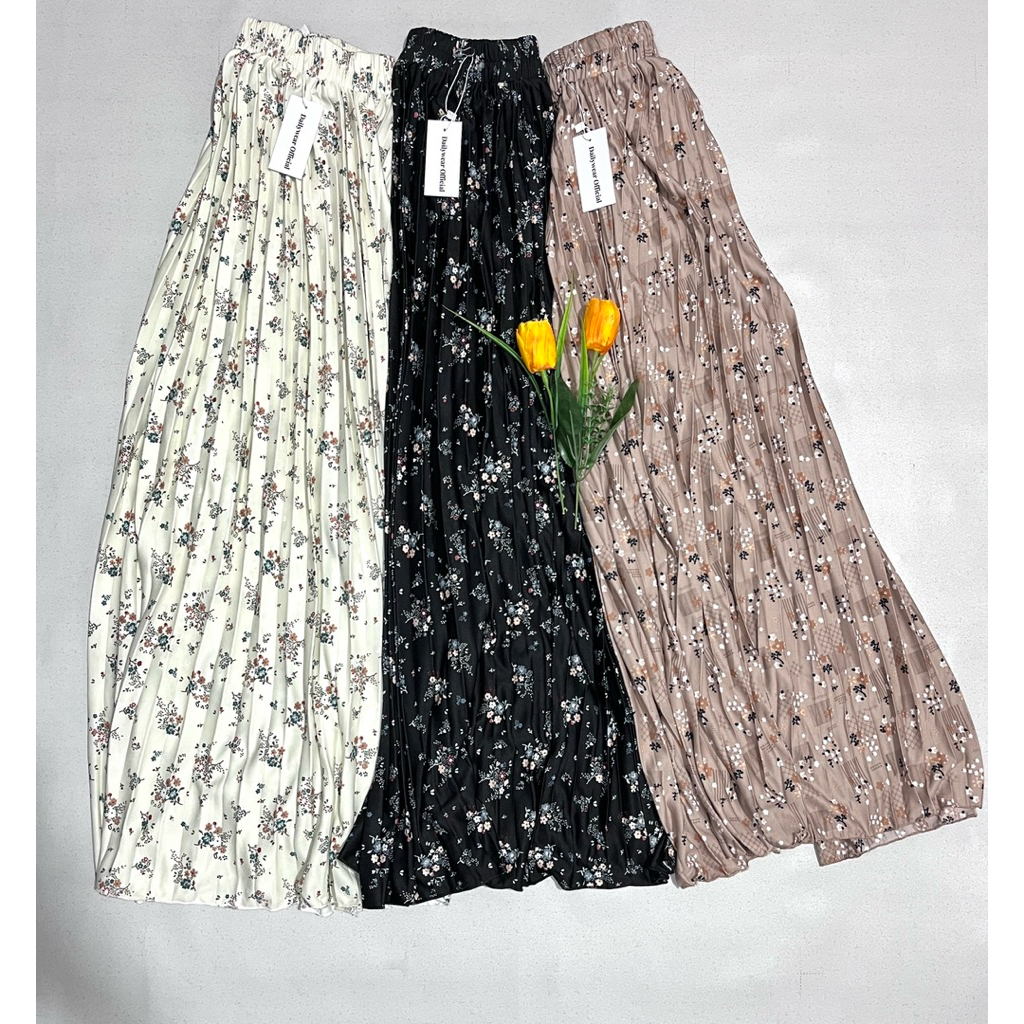 Rok Wanita Panjang Motif Bunga