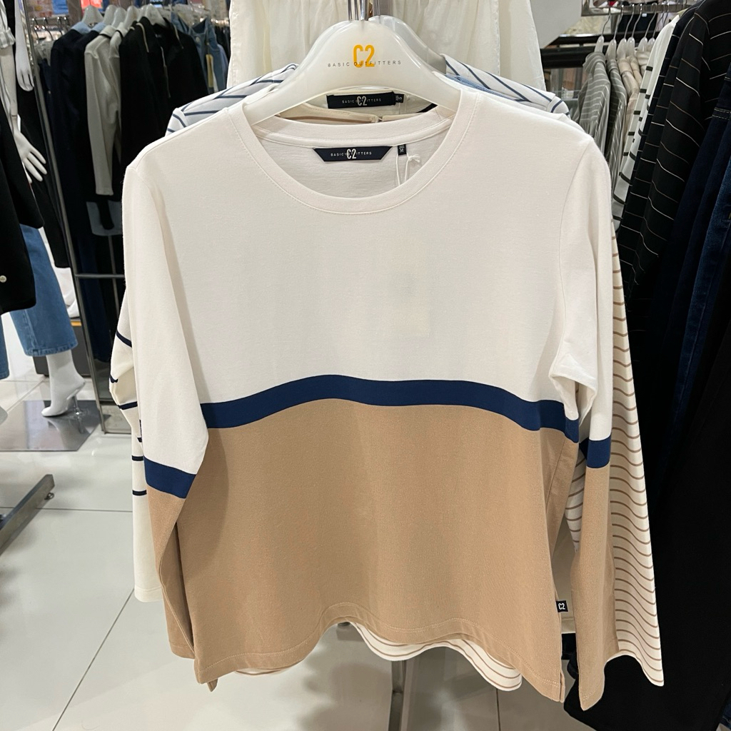 kaos wanita lengan panjang C2 original