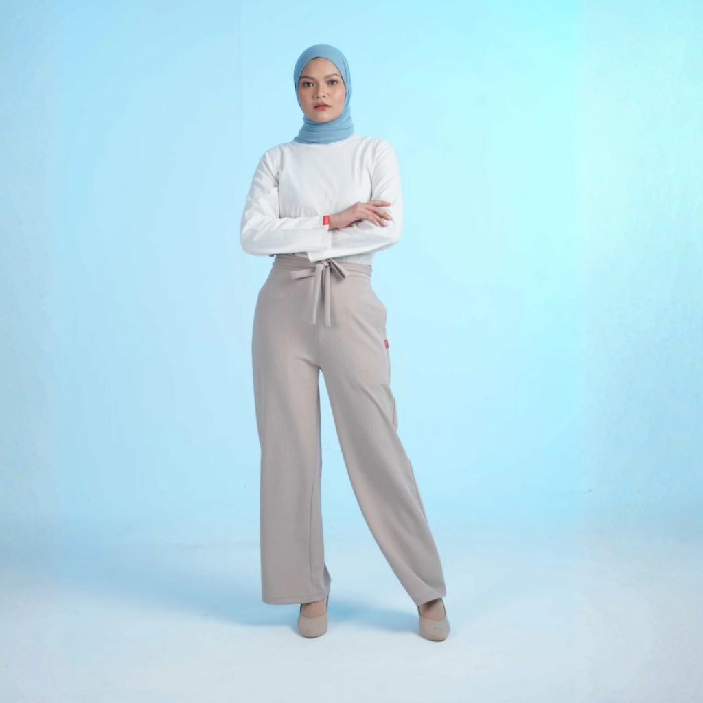 Dauky Celana Panjang Wanita Kulot CULOTTE TEXTURED KNIT