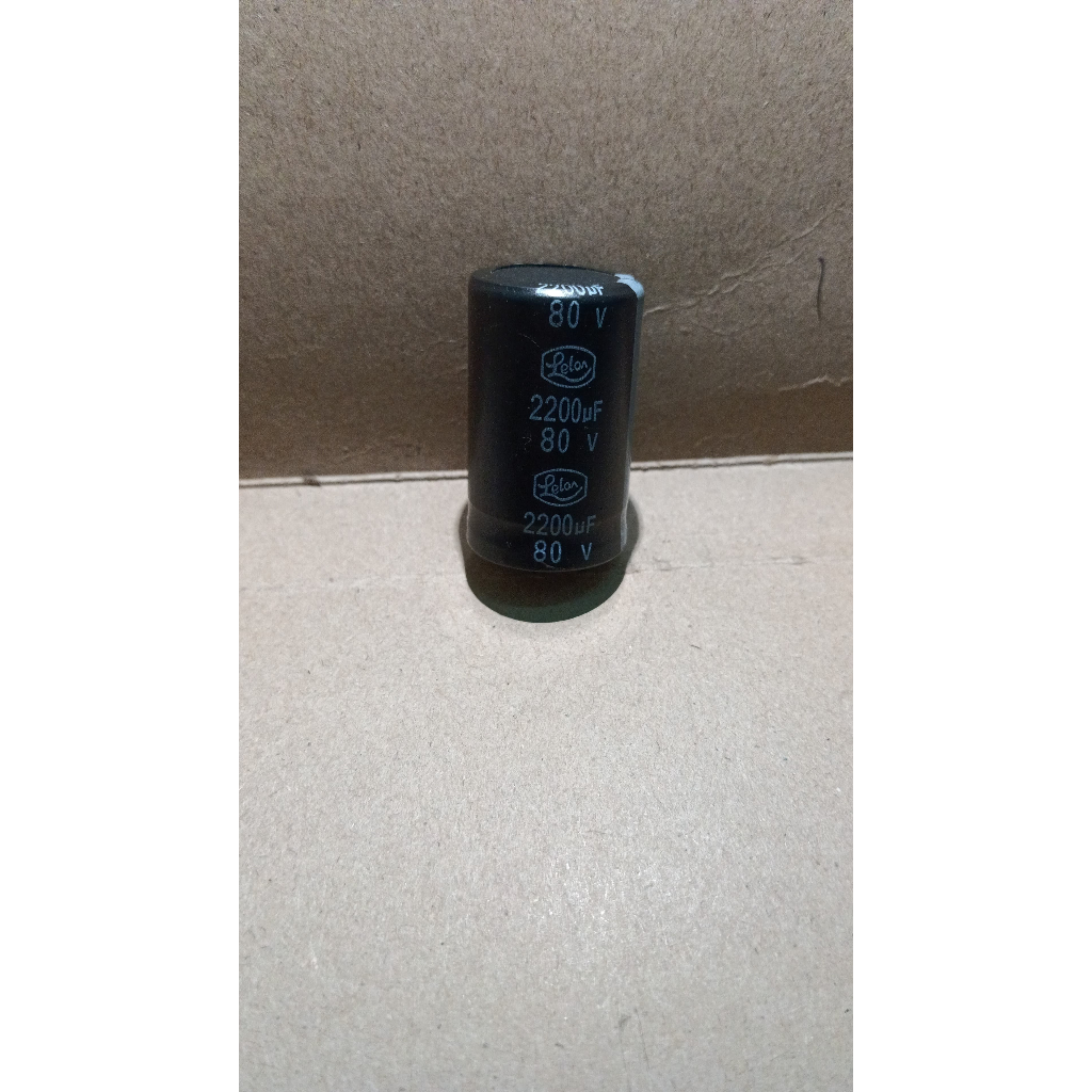 6056 kapasitor elco 2200uf 2200 uf 80v 80volt 80 volt lelon korea