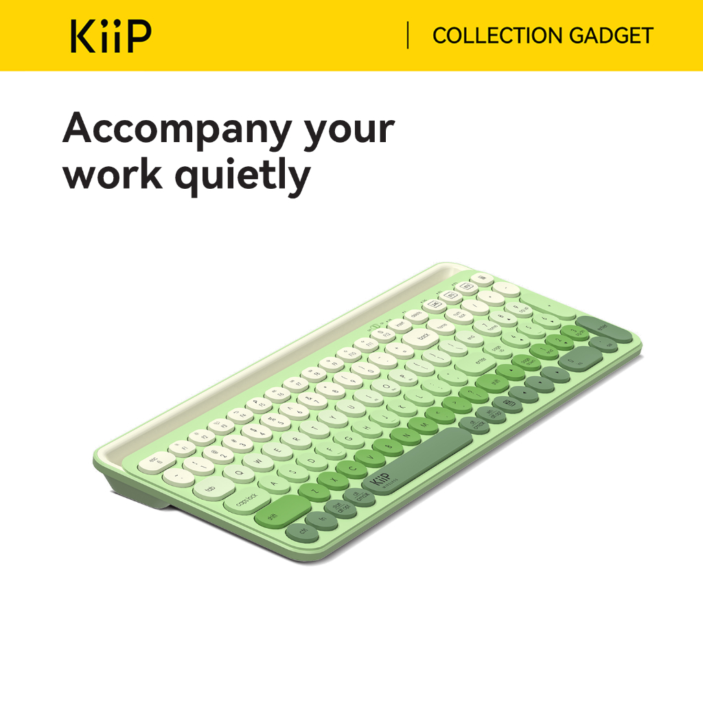 KiiP Wireless Swift02 Keyboard Bluetooth Multi-Device Dual Mode Windows Mac Chrome OS Android iOS