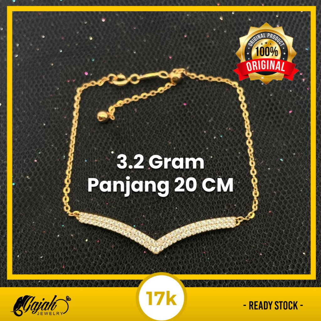 Gelang Emas Asli - Toko Emas Gajah - 3.2 Gram 8058