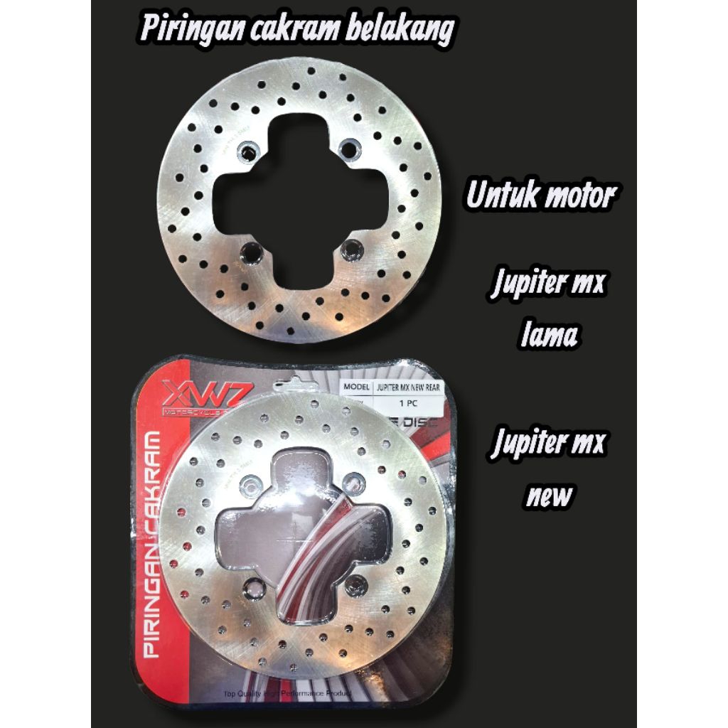 PIRINGAN CAKRAM BELAKANG JUPITER MX LAMA/ JUPITER MX NEW PIRINGAN CAKRAM BLK XWZ