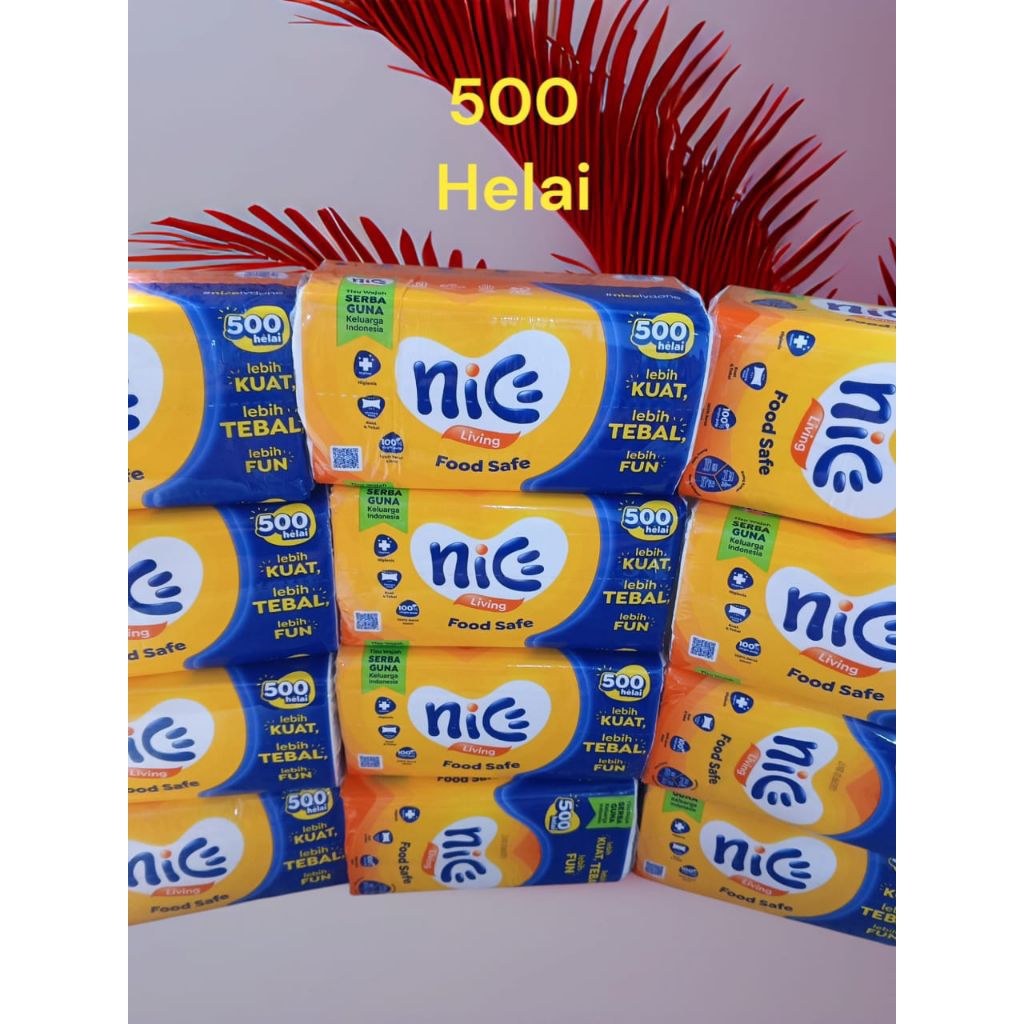 TISSUE NICE 250SHEET/500HELAI KEMASAN BARU