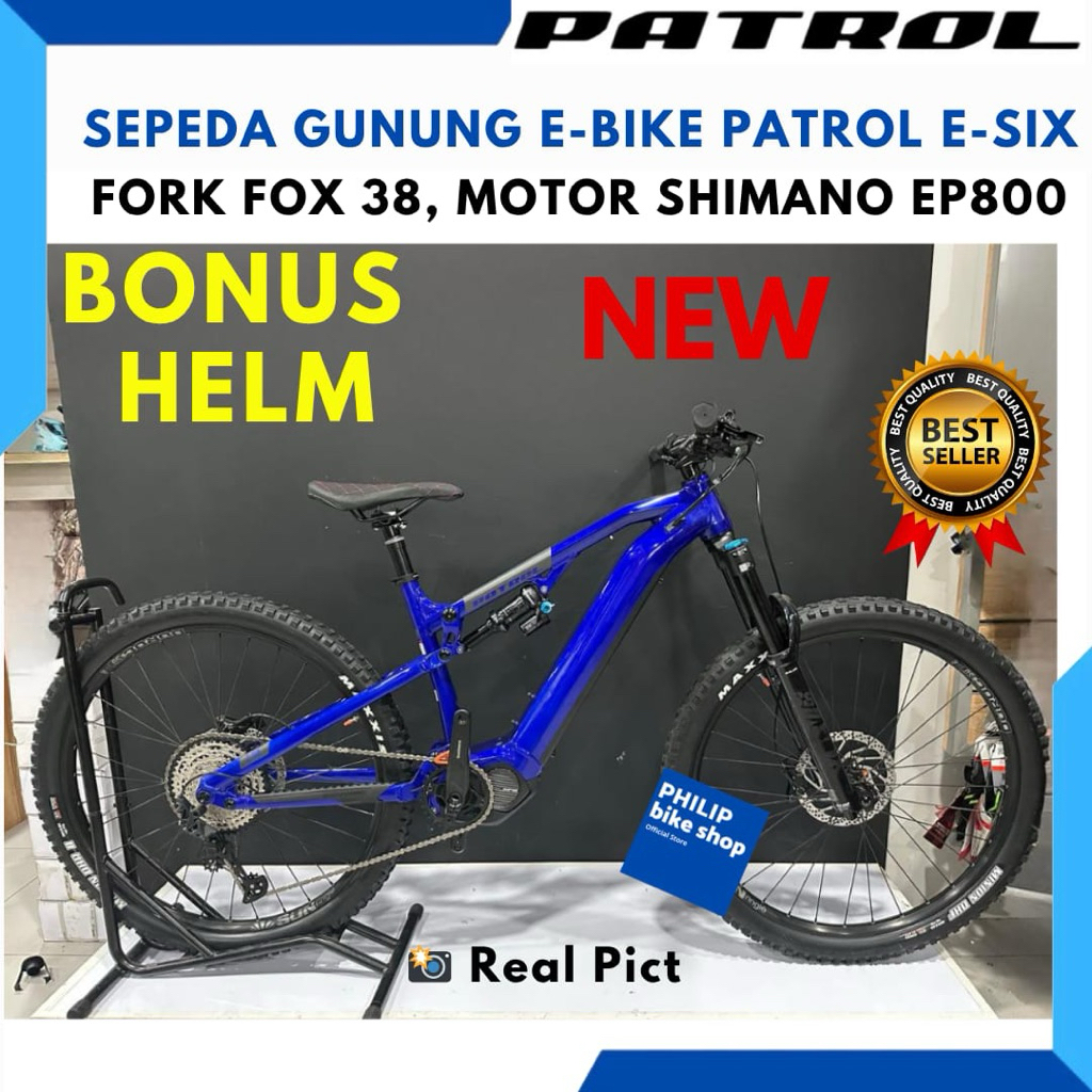 Sepeda MTB PATROL E SIX Fork Fox Float 38 New