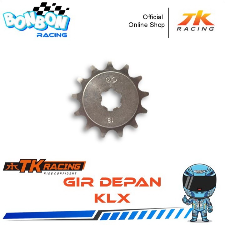 TK Racing Gear Gir Depan Kaze KLX 428 Ukuran 13 14 15 16 Original