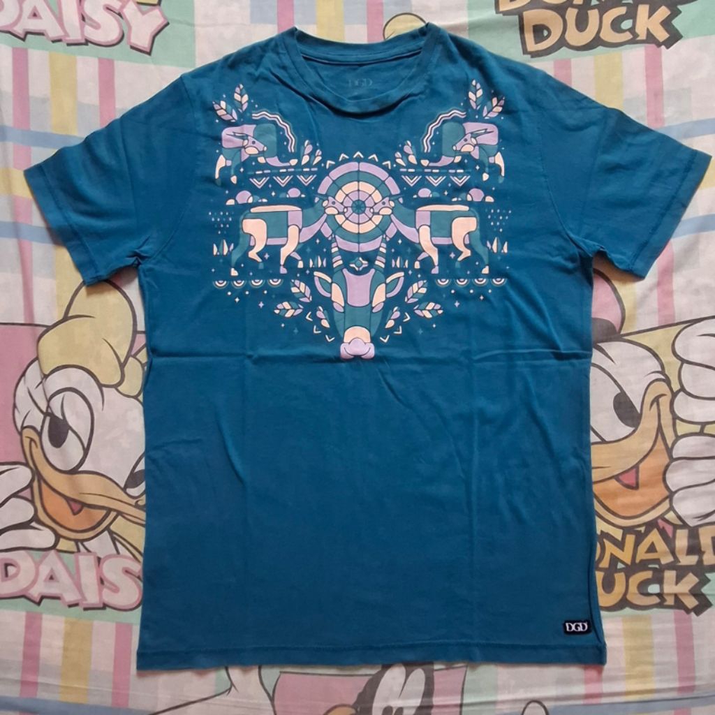 Kaos Dagadu Anoa Biru Preloved Original