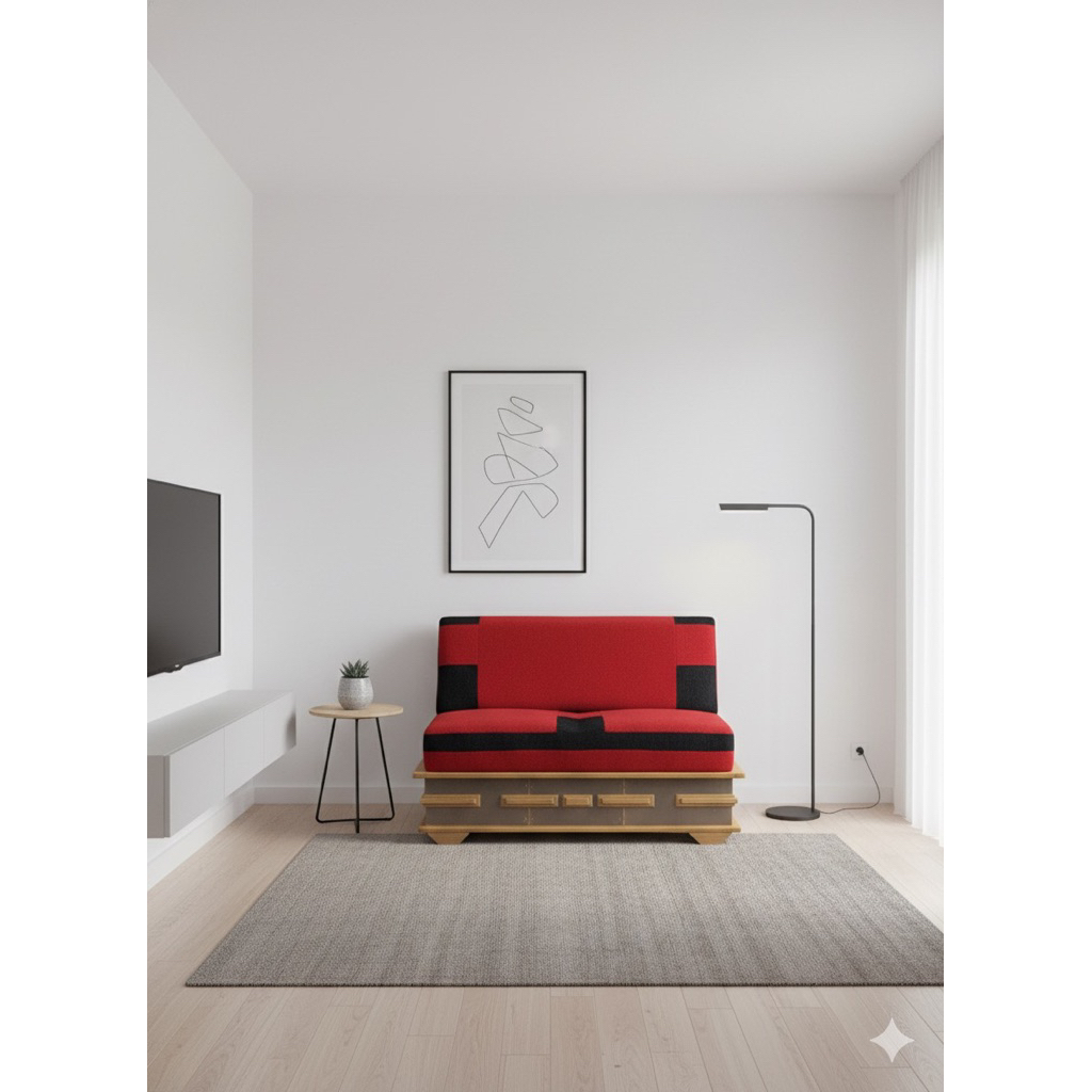 Sofa Minimalis - Sleeper Bed - Sofa Bed - Sofa Multifungsi Ada Storage