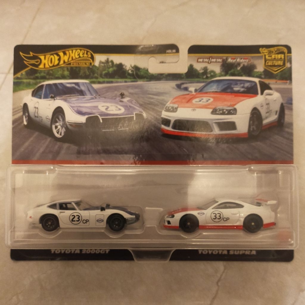 Hotwheels Premium 2 Pack Toyota Supra & Toyota 2000GT