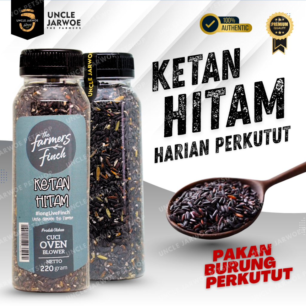 KETAN HITAM SUPER PAKAN BURUNG PERKUTUT
