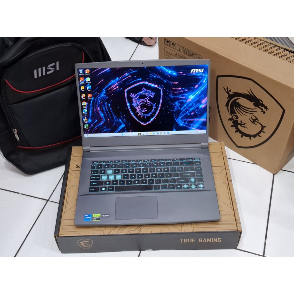 Laptop MSI Thin 15 B12UCX /Prosesor Intel Core i5-12450H