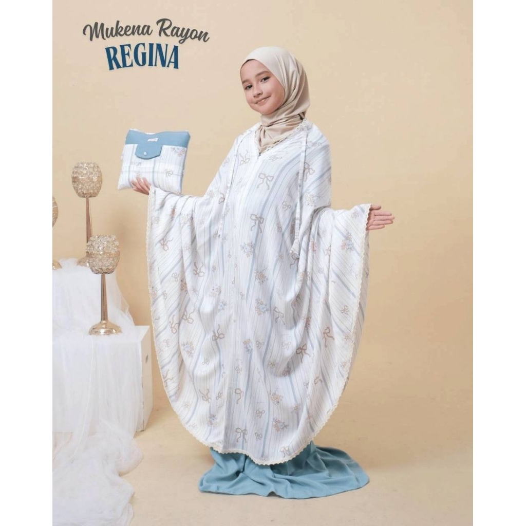 Mukena Anak Tanggung | Mukena Anak Rayon 2 IN 1 | Mukena Anak 8 - 12 Tahun