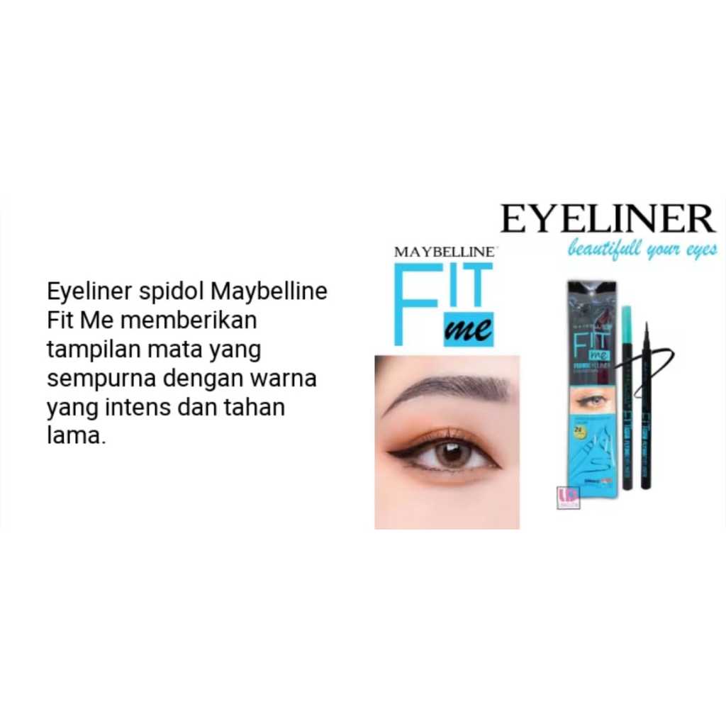 Eyeliner Spidol Maybelline FitMe Waterproof Longlasting Tahan Lama 24 Jam Anti air