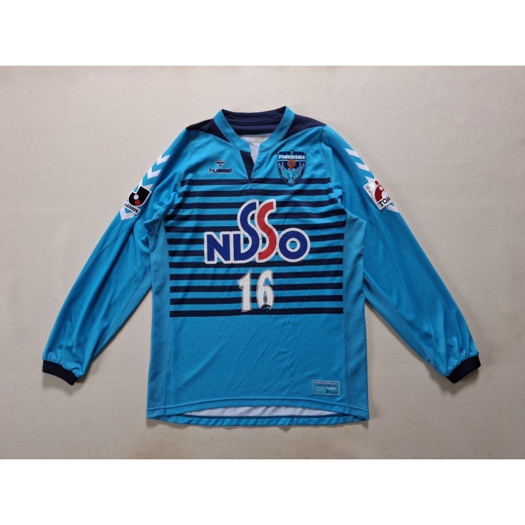 JERSEY BOLA LONGSLEEVE YOKOHAMA FC HOME 2007/2008 YABUTA ORIGINAL 100%