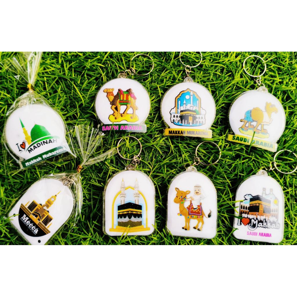 (isi 100pcs) souvenir oleh oleh haji umroh gantungan kunci SAUDI ARABIA