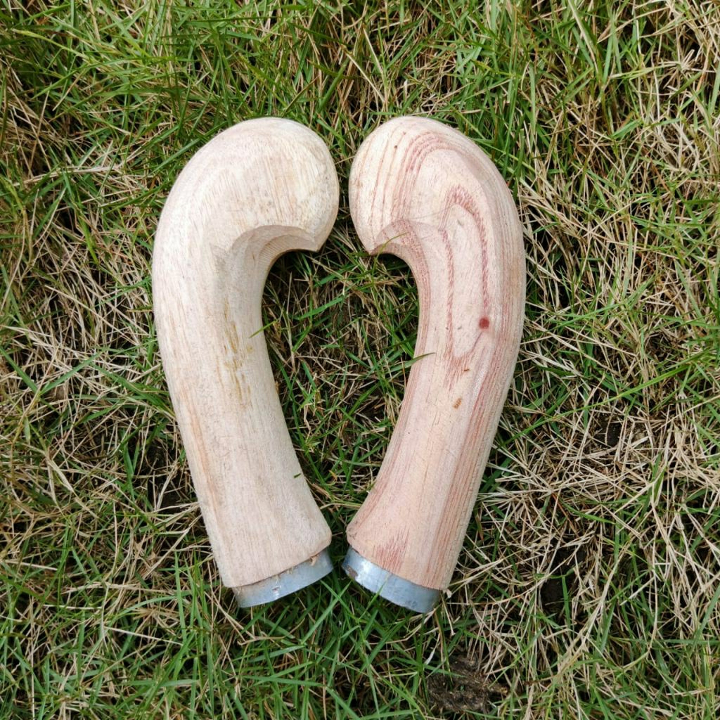 Gagang Golok Kayu Ukir Jengkol