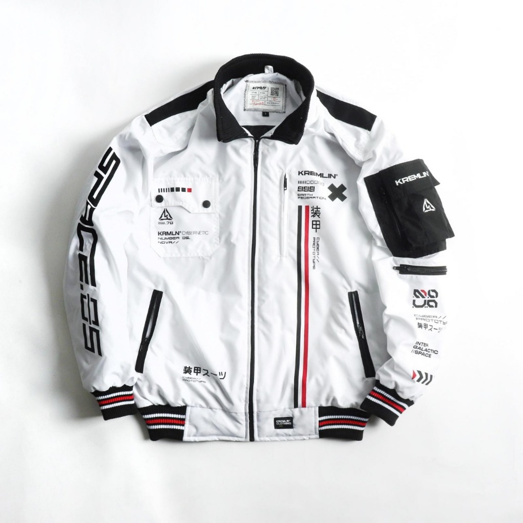 KREMLIN Bomber Jacket Space Putih - NOVA - M