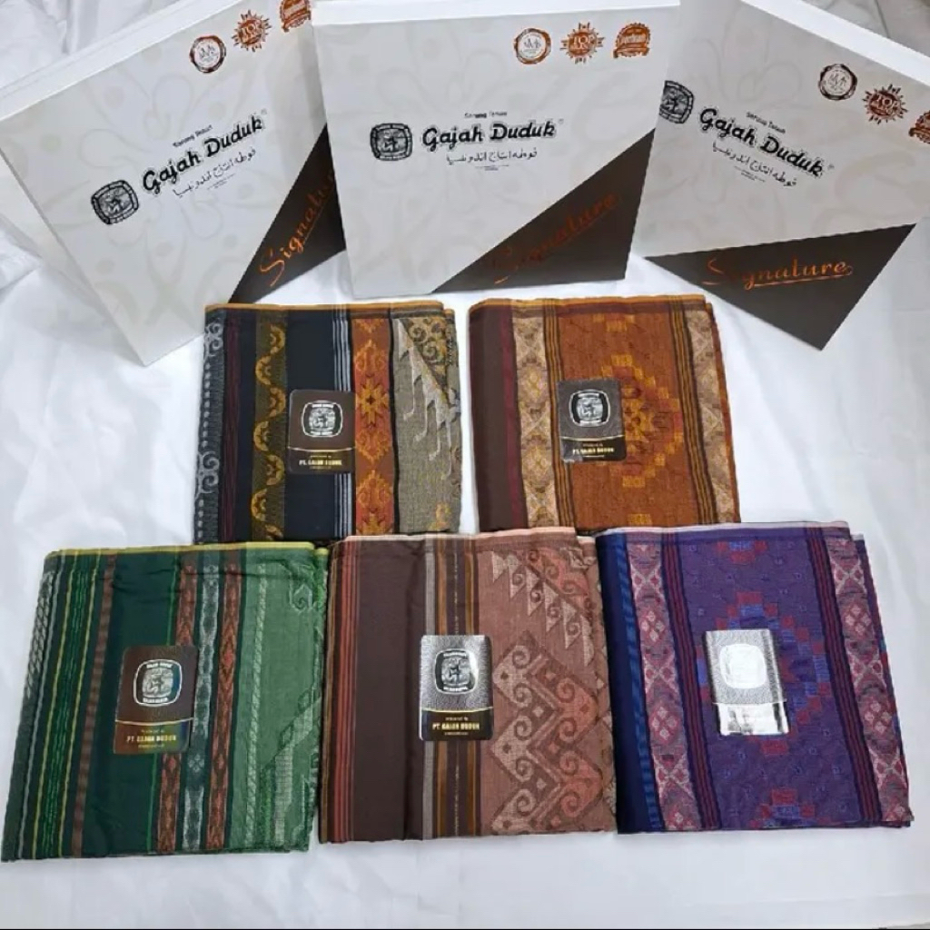 Sarung Gajah Duduk Signature Origininal Sarung Dewasa Motif Jaguard Tenun Songket