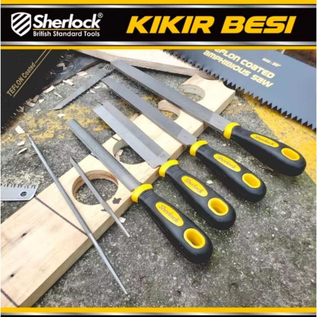 Kikir Baja untuk Besi, Kayu dan Gergaji - Model Plat, Bulat, Setengah Bulat, Segitiga