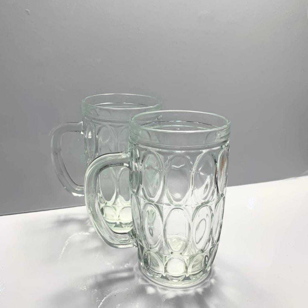 Bijian Gelas Es Teh / Gelas Kaca Gagang Jempol / Gelas Jempol