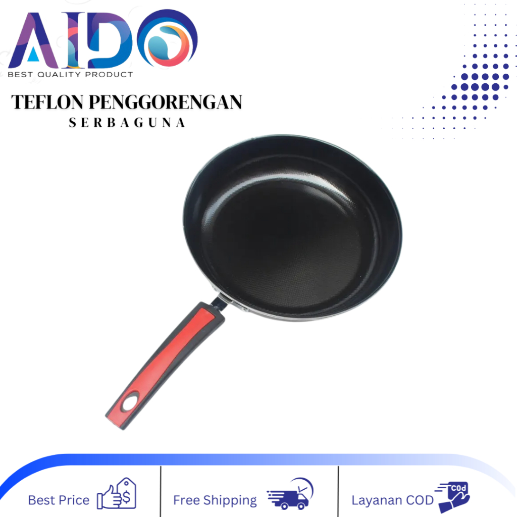 Panci Teflon Enamel  / Panci serbaguna Panci Enamel Wajan Penggorengan Enamel - Panci Wok Pan Enamel