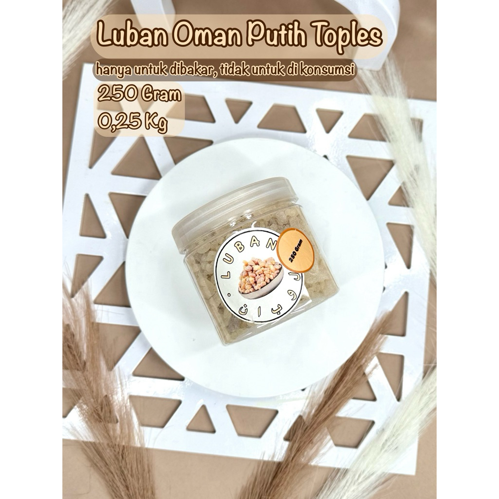 King - 250 Gram Luban Mustaki Kemenyan Arab Putih Luban Oman Mustaka Luban Crystal Luban Kristal Lub