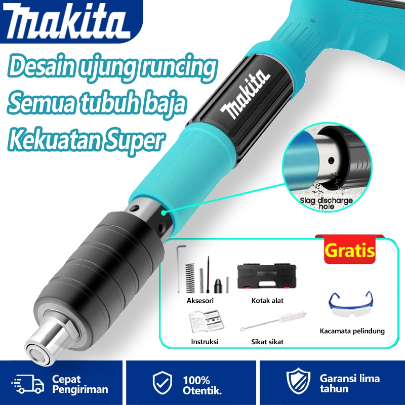 MAKITA Pistol Paku Beton Pistol Paku Alat Tembak Paku 10.5mm Beton Besi Keramik Baja Dinding Paku Be