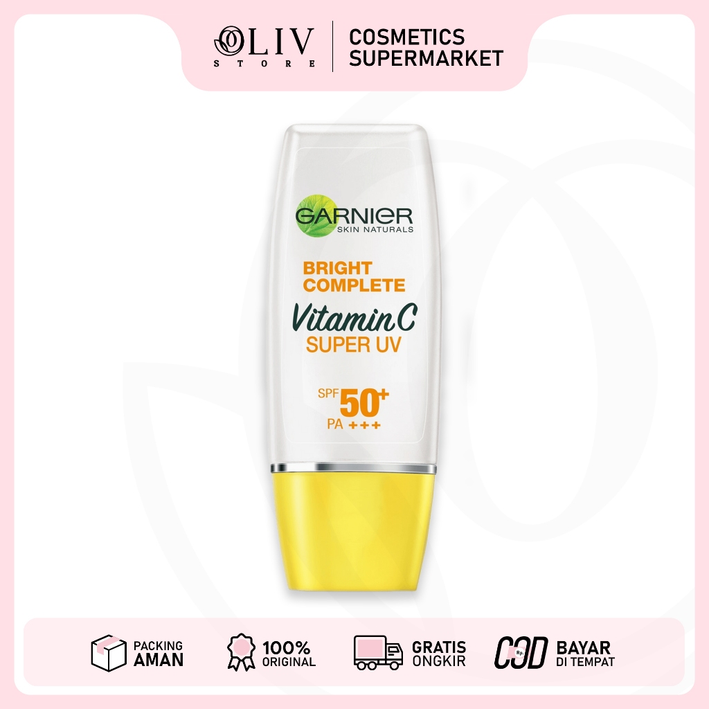 GARNIER Bright Complete Vitamin C Super UV Natural 30ml | Sunscreen Wajah