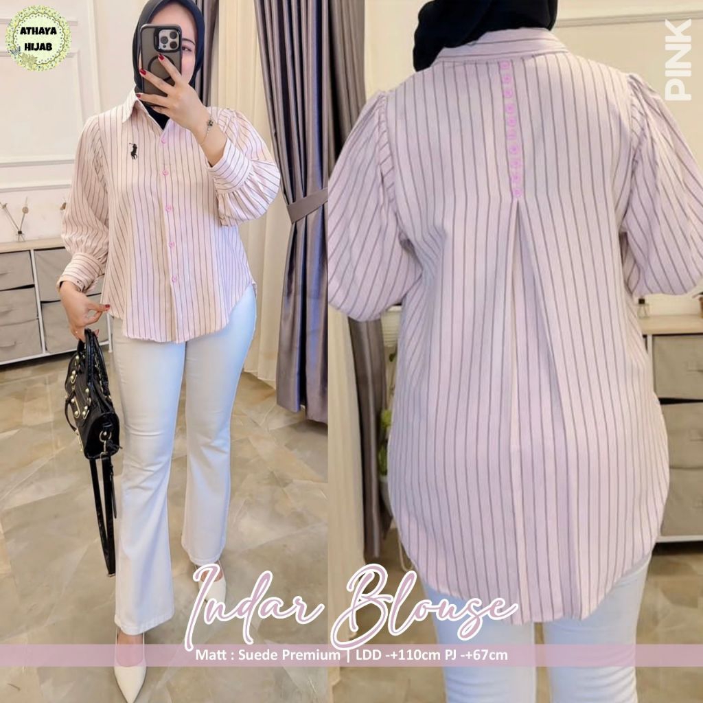 INDAR QAILA JUMBO BLOUSE ZELDA SHIRT AVVA SINBI TOP BY MBA AIK KEMEJA PREMIUM KATUN JEPANG BEST SELL