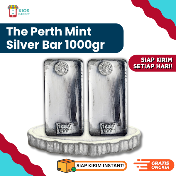 Perak Batangan SIlver Bar The Perth Mint 99.99% 1000Gram | Silver Bar The Perth Mint 1Kg