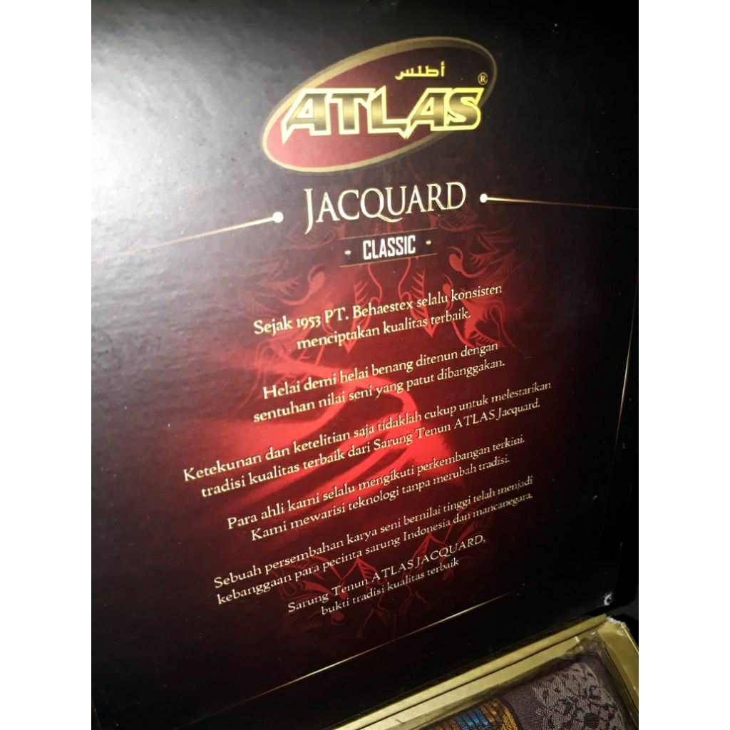 Atlas Jacquard Songket Gold