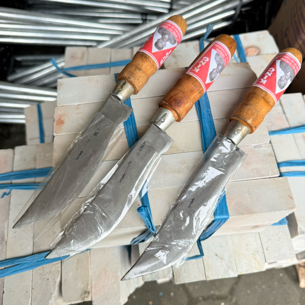 Pisau asli Baja tebal tajam Pisau Ikan daging ayam siap Pakai