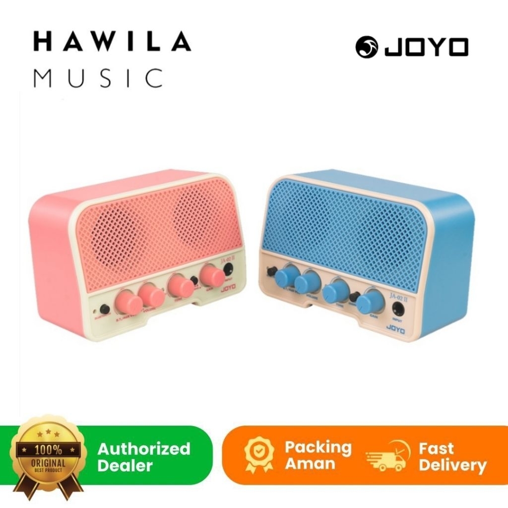Portable Mini Amplifier Guitar Gitar Joyo JA02-ii Mini Ampli Bluetooth Blue - Pink