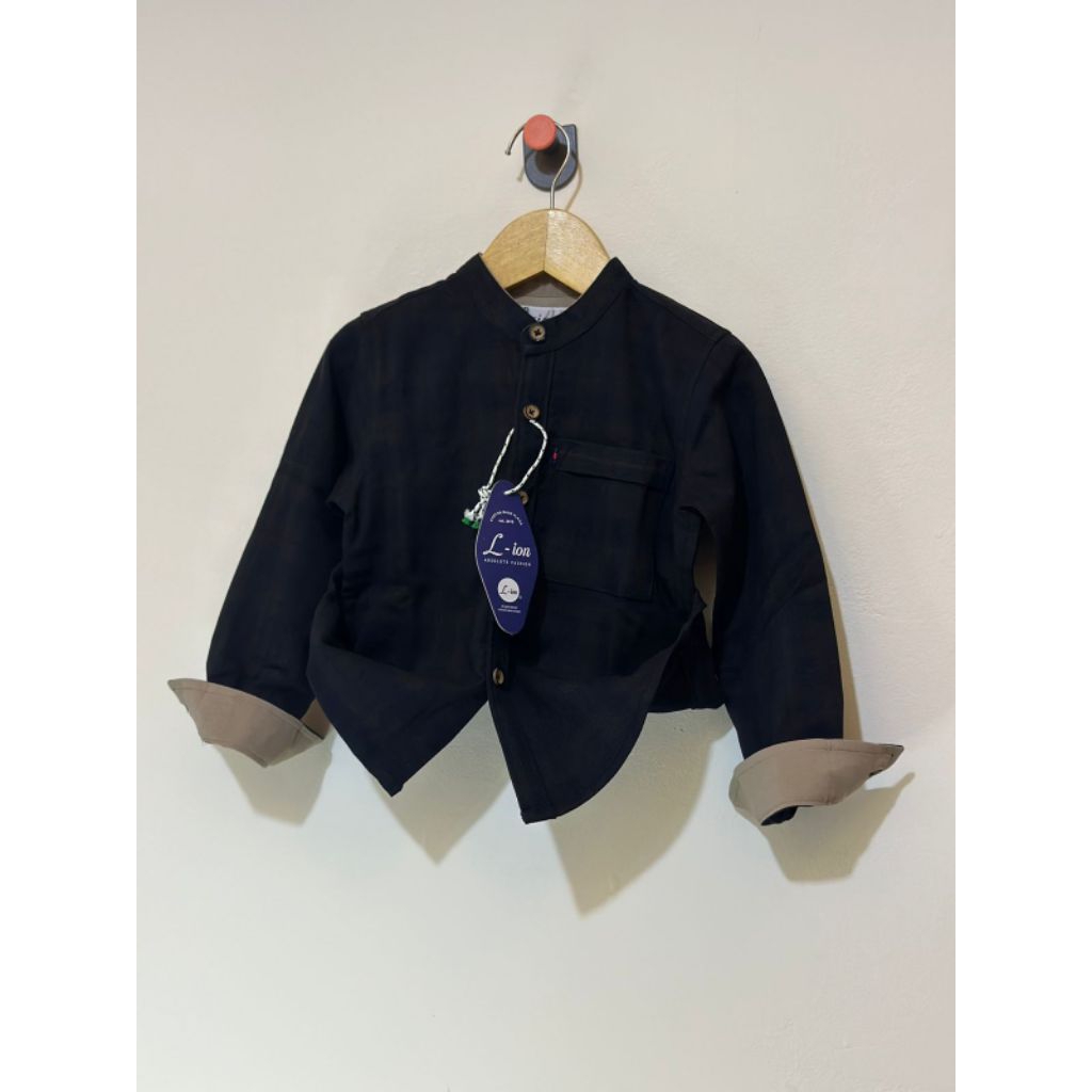 Baju anak laki laki model kemeja hoodie lengan pendek umur 1-12 tahun by libas