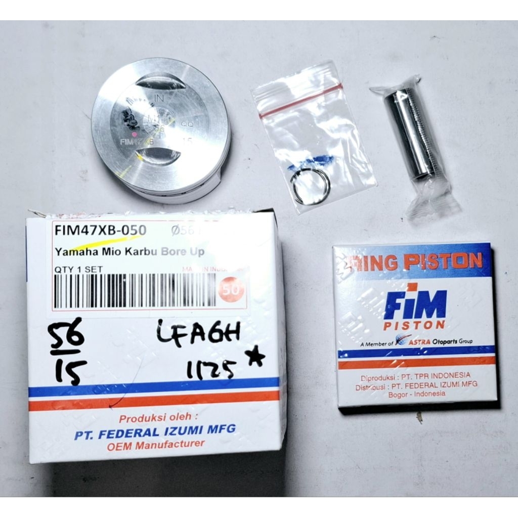 Piston Kit /Seher Fim Mio ukuran 56 pen 15