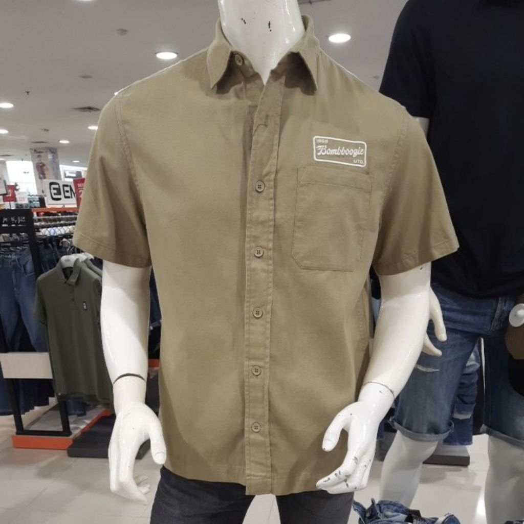 BOMBBOOGIE KEMEJA PENDEK PRIA TERBARU ORIGINAL