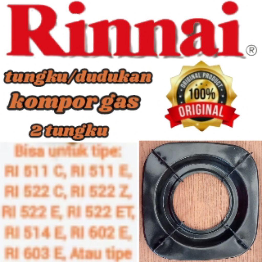 tungku kompor gas rinnai/tatakan kompor gas rinnai/dudukan kompor gas rinnai 2 tungku