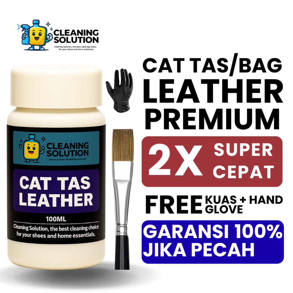 Cat Tas Bahan Leather Kulit Sintetis Sepatu Permanen