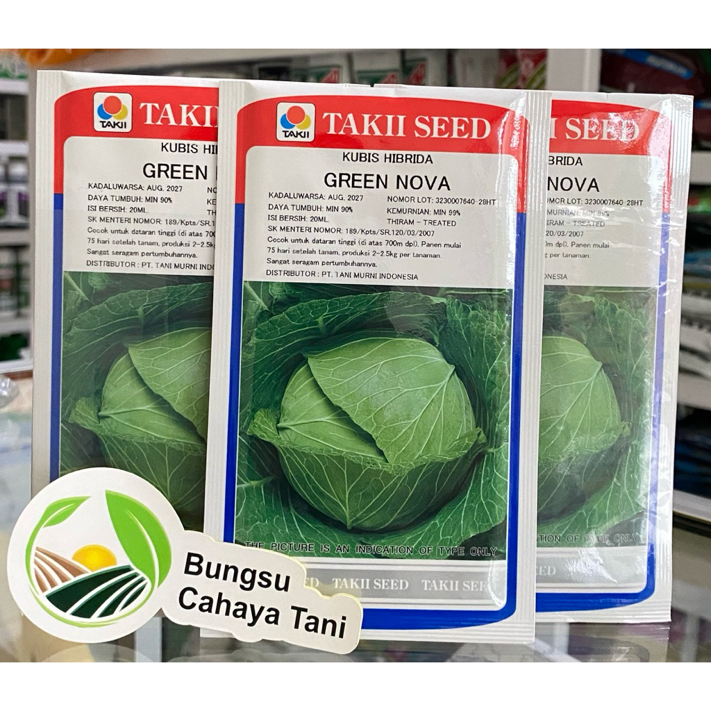 Benih Kol/Kubis GREEN NOVA  Takii Seed