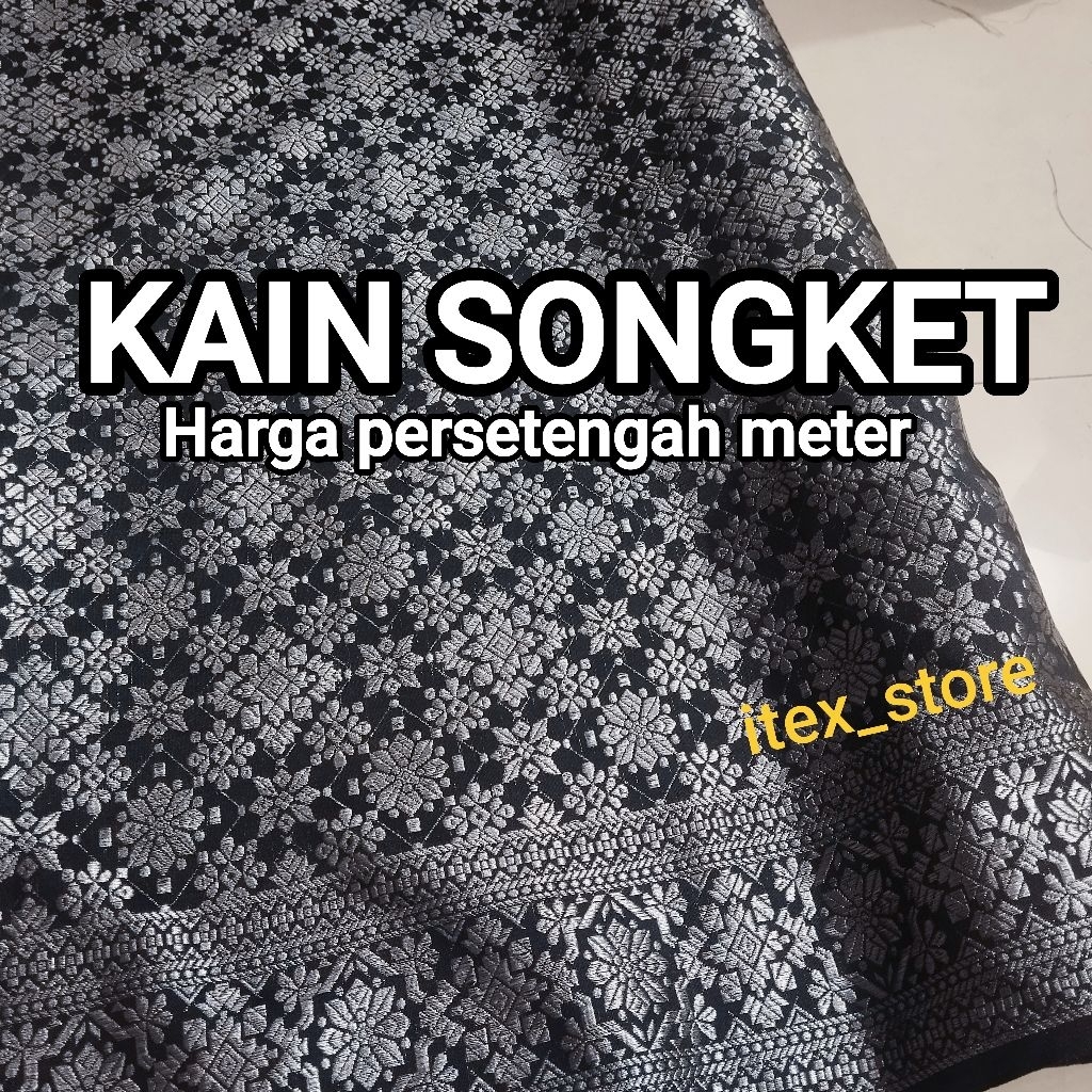 ( COD) Kain songket / Kain songket meteran / Kain songket melayu / kain songket palembang / Kain son