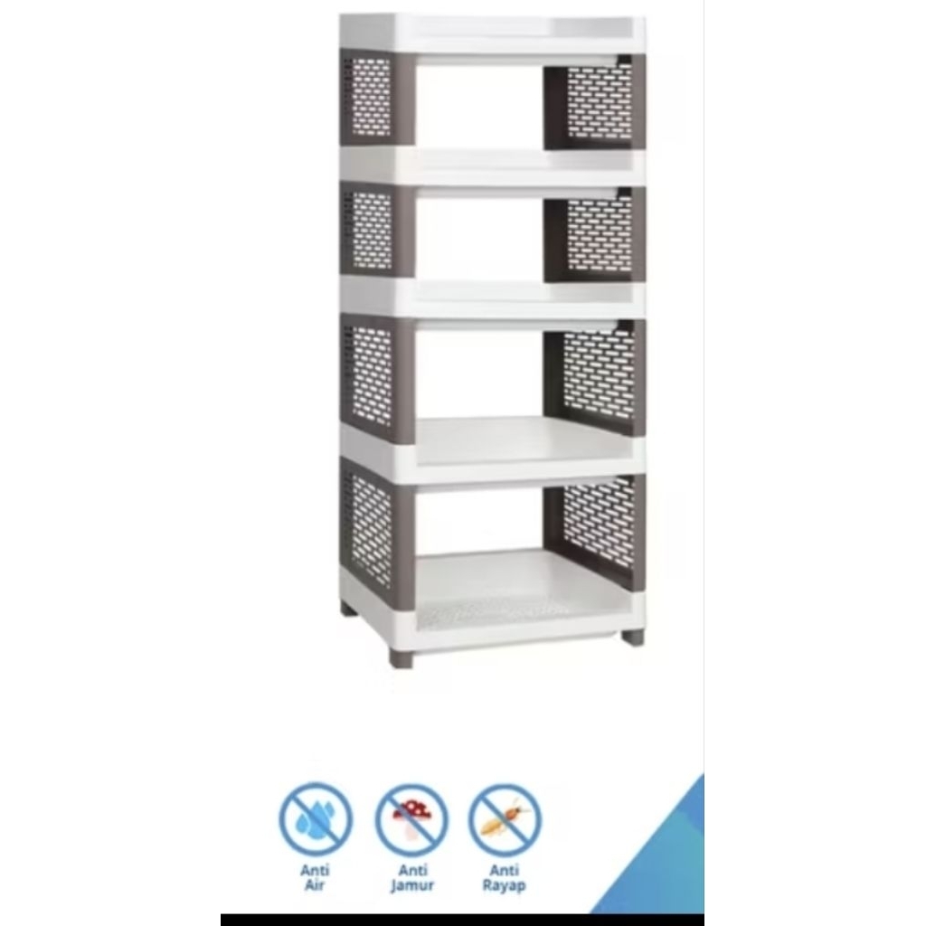 rak susun. kokoh plastik 5 susun preloved