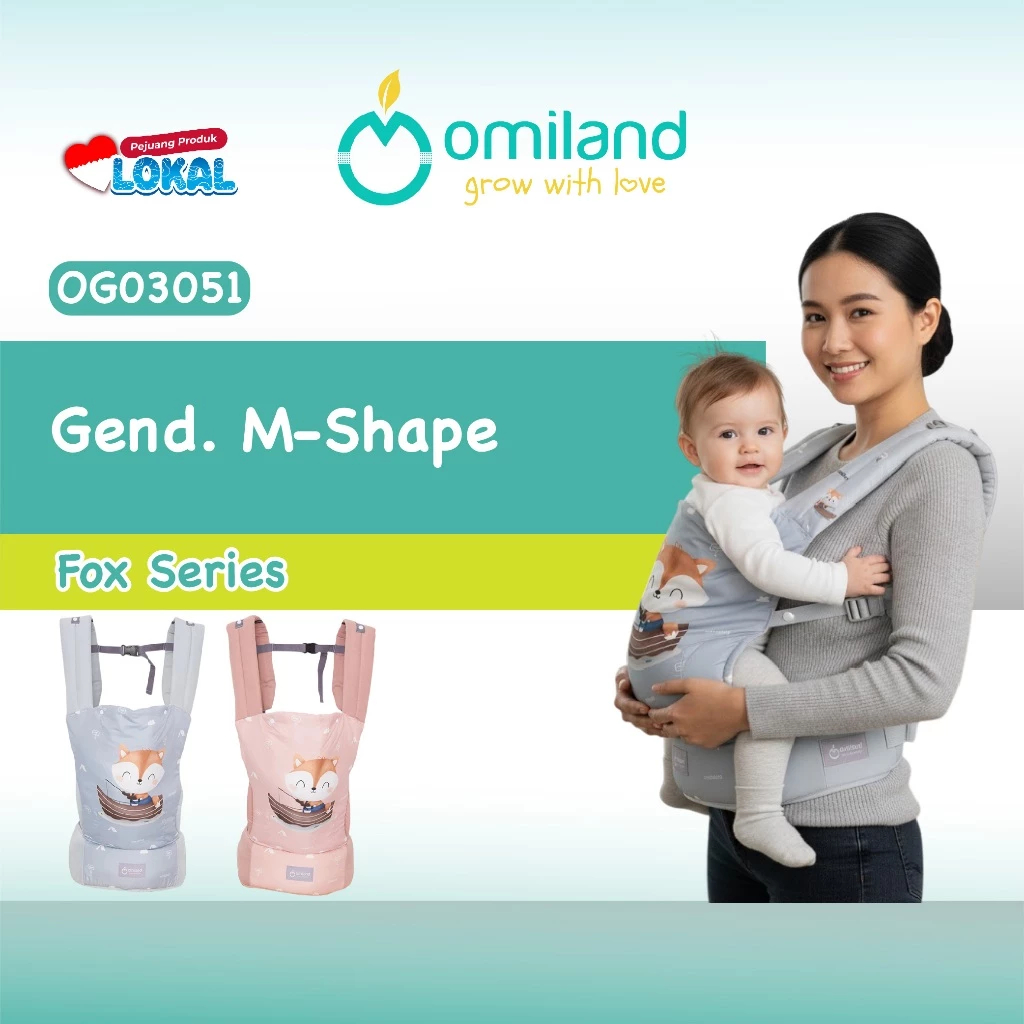 Omiland Gendongan M Shape Bayi - Gendongan Depan