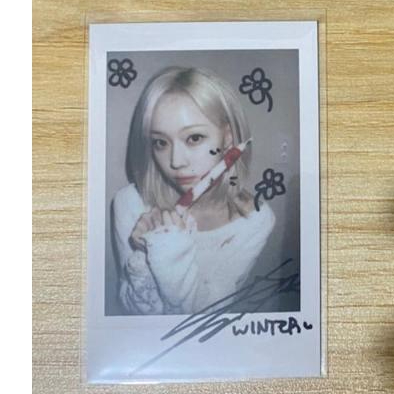 PHOTOCARD PC Official POCA OFC Winter AESPA Armageddon Pre-Order Benefit StarRiver Ver Polaroid Mura