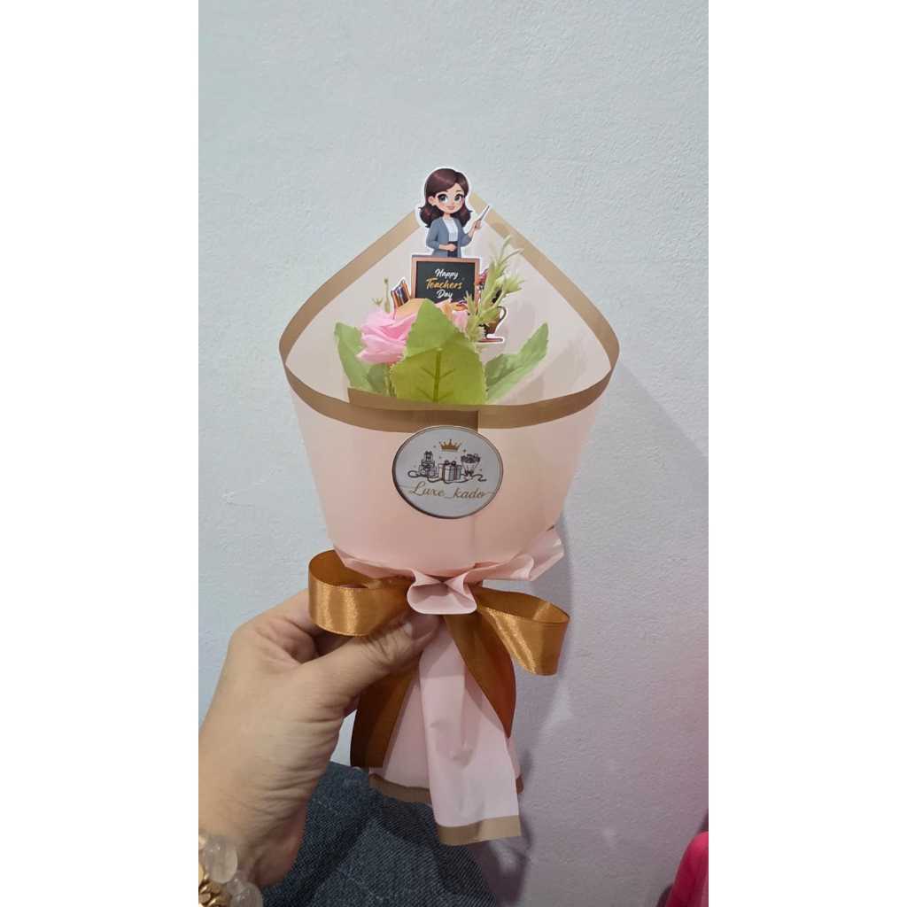 Buket Hari Guru - BUNGA HARI GURU - HAMPERS GURU - KADO GURU - TEACHERS HAMPERS - KADO BUKET GURU