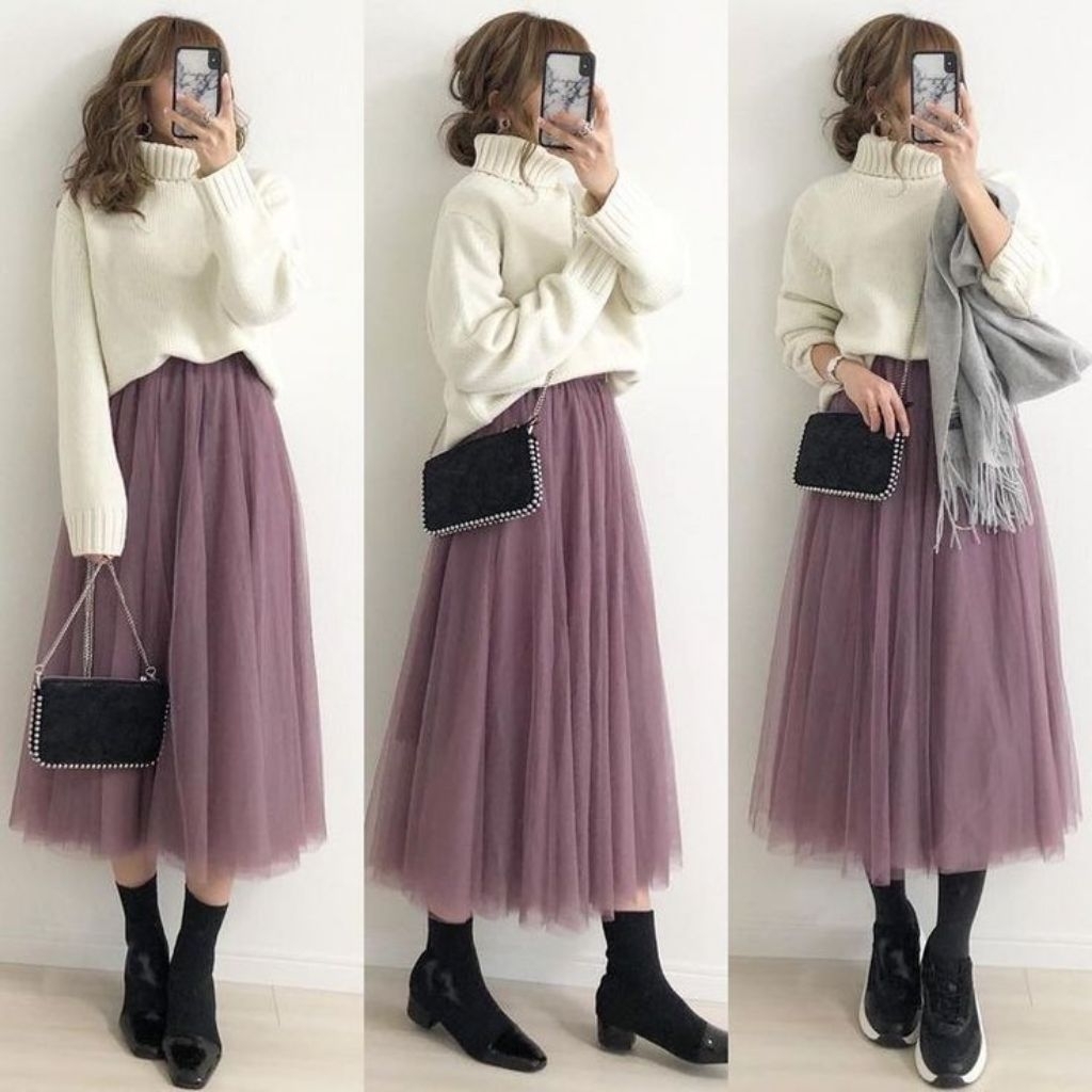 Rok tutu Cinderella panjang 95/100 cm / Rok tile / Rok hari raya.